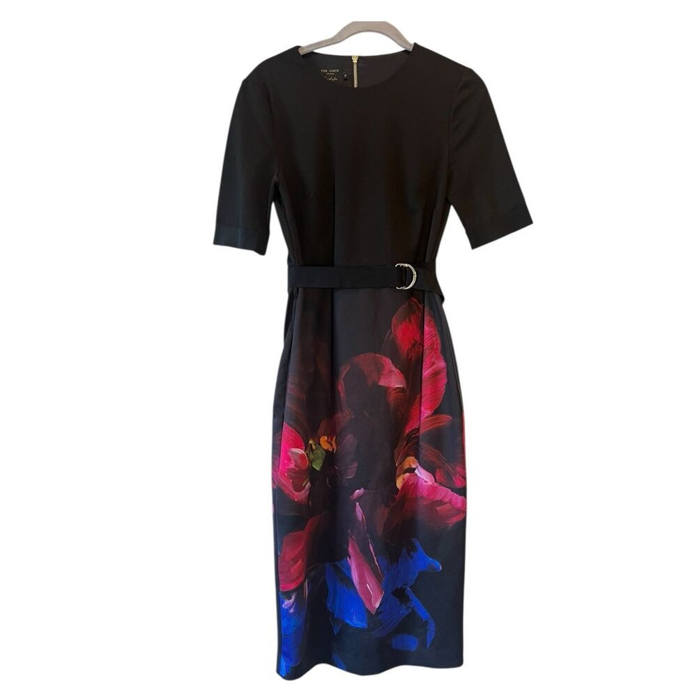 Ted Baker Sheath Midi Women’s Dress 3 US size 8